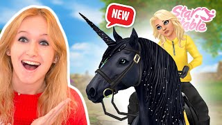 Mijn STAR COINS uitgeven aan de ZWARTE EENHOORN op Star Stable 😱🦄 Update [upl. by Shane]