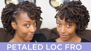 Loc Hairstyle Tutorial Petaled Loc Fro [upl. by Sanjay]