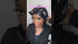 Foldable satin bonnet for protective styles bonnet bonnets [upl. by Brion]