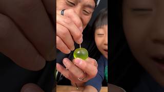 Popping green grape jelly  got these in Japan56 [upl. by Ahsinrev]