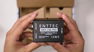 ENTTEC DMX USB Pro 512Ch USB DMX Interface Unboxing [upl. by Myk6]