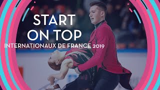 Mishina  Galliamov RUS  Interview  Internationaux de France 2019  GPFigure [upl. by Atiran]