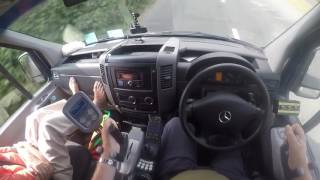 Tetraplegic driving van using Space Drive mini steering wheel [upl. by Nathalie851]