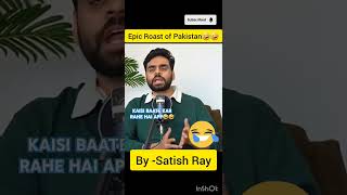 Epic Roast of Babar Azam by satish ray 🤣🤣😎🫡  shorts t20 babarazam Pakistan satishray podcast [upl. by Ateekan]