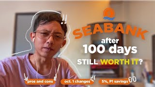 Seabank 5 Still Worth It BUT 🤔  100 Days Review Pros and Cons in 3 Minutes  ₱1 Savings [upl. by Ettie]