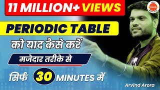 Periodic Table को याद कैसे करे In Funniest Way Just 30 MINUTES  Chemistry Tricks by Arvind Sir [upl. by Safier]