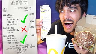 Only Eating 100 CORRECT Drive Thru Orders IMPOSSIBLE 24 Hour Challenge [upl. by Mahgirb]