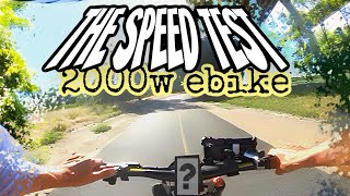 Insane Speed Test How fast is the FreeSky Warrior On Street and Gravel [upl. by Nairadas]