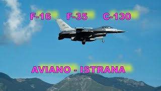 Spotter day Aviano Istrana air base F16 Eurofighter F35 Rafale C130 AMX Tornado C27 [upl. by Haisoj138]