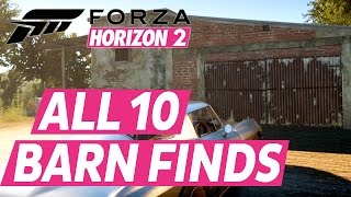 Forza Horizon 2 All Barn Finds Car Locations [upl. by Ayel]