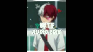 WTF AUDIO EDIT [upl. by Eidur115]