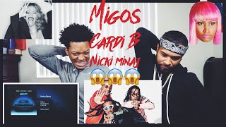 Migos  MotorSport feat Nicki Minaj amp Cardi BFVO Reaction [upl. by Ennovihc]