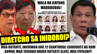 Matapos IPAKILALA 12 SENATORIAL CANDIDATE ni BBM BINOYCOTT AGAD ng mga BOTANTE quotNO TO MAMBUBUDOLquot [upl. by Spector]