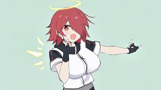 Exusiai BIG version arknights dance with doodle song [upl. by Jay71]