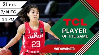 Mai Yamamoto 21 PTS  TCL Player Of The Game  CAN vs JNP  FIBA Womens OQT 2024 [upl. by Ire31]