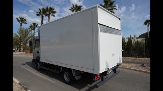 NISSAN ATLEON 5613 CAJA CERRADA Y TRAMPILLA ELEVADORA DE PMA 3500 KG EN SERVEAL AUTOMOCION [upl. by Esmerolda]