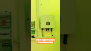 20kw Solar System Commissioning in Faisalabad sustainable solarsystem SolarEnergy [upl. by Mohn]