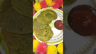 Palak Puri Recipe 😋palakpuri palak recipe food missswetavlog youtube shorts shortsfeed [upl. by Ardath]