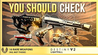 10 Rare Destiny 2 Weapons You Should Never Delete [upl. by Hymie]