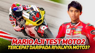 MARIO AJI TEST MOTO2🔥LANGSUNG MELESAT CEPAT BUKTIKAN KUALITAS DARI RIVALNYA MOTO3GANTIKAN AI OGURA [upl. by Crespo756]