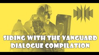 Siding With The Vanguard Dialogue Allegiance Quest  Destiny 2 [upl. by Admana295]