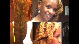 Locs Fishtail Braid amp Style [upl. by Attekram]