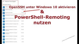 Open SSH unter Windows 10 aktivieren [upl. by Phila]