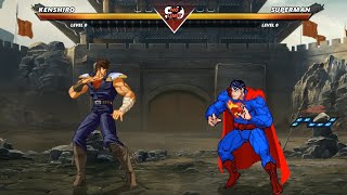 Kenshiro vs Superman High Level Awesome Fight [upl. by Dnalram151]