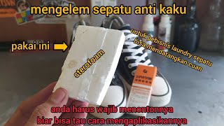 cara memperbaiki sepatu converse hanya bermodalkan lem dan styrofoam  REGLUE CONVERSE [upl. by Ribaudo345]