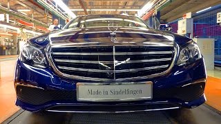 MercedesBenz Produces First New EClass W213 [upl. by Kcirtapnaes195]