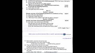 10th English 2nd Mid Term Test 2022 Original Question Paper Tirupattur District [upl. by Rudwik716]