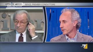 Travaglio lEditore di Libero ha fatto un grande favore a Renzi dando la direzione a Feltri [upl. by Fabrin215]