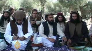 Pakistan Taliban leader vows to fight US troops  6 Oct 09 [upl. by Naujd]