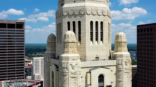 Jonathann Launer Shoots 4k Drone Footage of the Iconic LeVeque BuildingColumbus Ohio [upl. by Tuppeny]