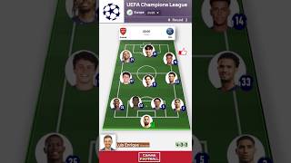 ARSENAL vs PSG  LINE UP amp Starting PSG XI en Live 🔴⚪  UEFA Champions League 2425  Round 2 [upl. by Dnalerb]