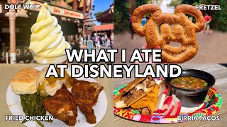 WHAT I ATE AT DISNEYLAND DOLE WHIP CHURRO COOKIE CHICKEN [upl. by Jenks]