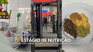 Um dia no ESTÁGIO de NUTRIÇÃO atividade na creche célula dermato e   vlog [upl. by Kee942]