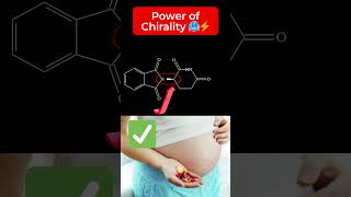 Power of Chirality Power of molecules 🥶⚡medicament chirality molecule science youtubeshorts [upl. by Alesram]