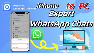 iPhone How to Export WhatsApp Chats to PC [upl. by Dnomar]