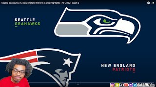 49ERS FAN REACTS TO Seattle Seahawks vs New England Patriots Game Highlights  NFL 2024 Week 2 [upl. by Brackely531]