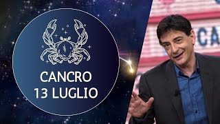 Cancro ♋️ Loroscopo di Paolo Fox  13 Luglio 2024  Giornata pesante rilassati solo a casa [upl. by Ahtnammas]