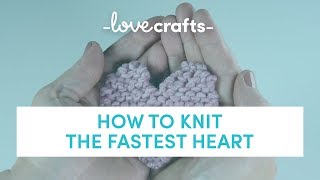 How to Knit  The Fastest Heart [upl. by Townshend]