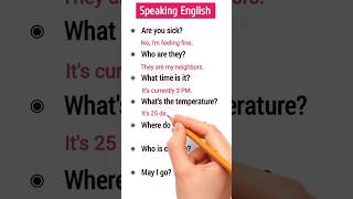 Speaking English questions and answers🔥👩‍🎓📚esl english education shorts [upl. by Adnilam477]