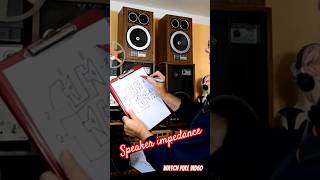 speaker impedance simply explained Angelicaaudio [upl. by Zertnom43]