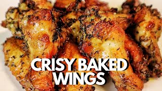 Crispy Baked Chicken Wings In The Oven  Easy Chicken Wings Recipe [upl. by Merrow866]