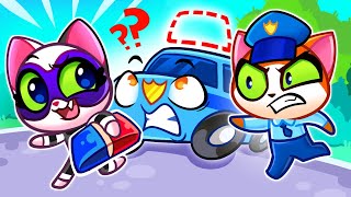 Where Is My Siren Song 🚨💥 Police Car Song 🚓  More Purrfect Kids Songs amp Nursery Rhymes [upl. by Rybma857]