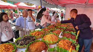 Historic Market in Yunnan China Authentic Food Bustling Hardworking Vendors Hub of Tradition [upl. by Bernardina]