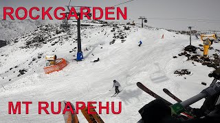 Skiing the Rockgarden Whakapapa Mt Ruapehu [upl. by Amalbena]