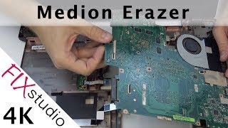 Medion Erazer P7643  disassemble 4k [upl. by Hartmann]