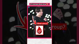 BTS Members का Blood Group क्या है🤔  bts kpopfactmedia btsarmy jungkook [upl. by Tolmann]